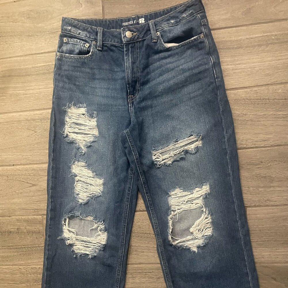 🔥 High-Rise Ripped Baggy Grunge Jeans 🔥